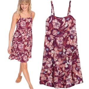 Old Navy Women’s Multi Purple Floral Spring Summer Dress Swing A-Line Sundress